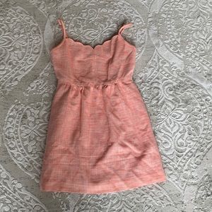 Pink Jcrew Scalloped Dress (6)